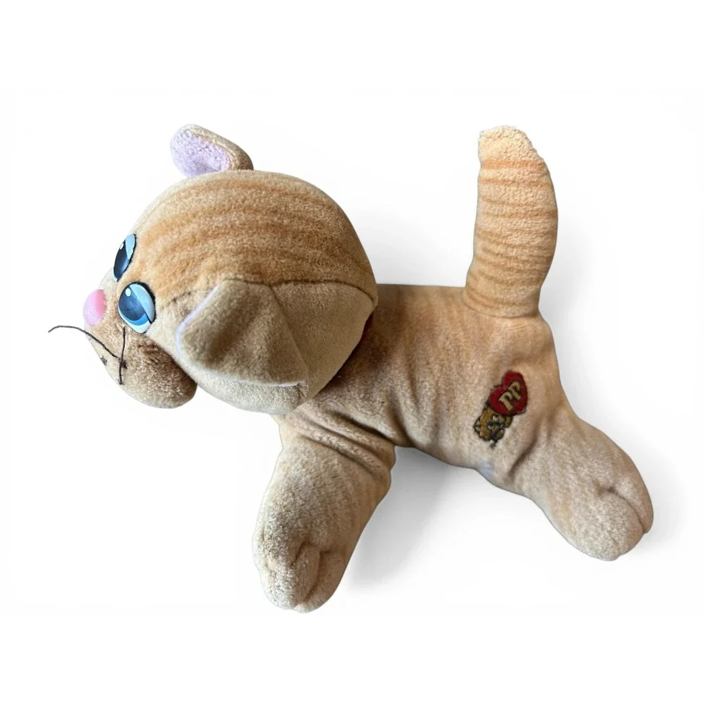 Vintage 1980s Tonka Pound Pur-r-ries Orange Tabby Kitten Plush